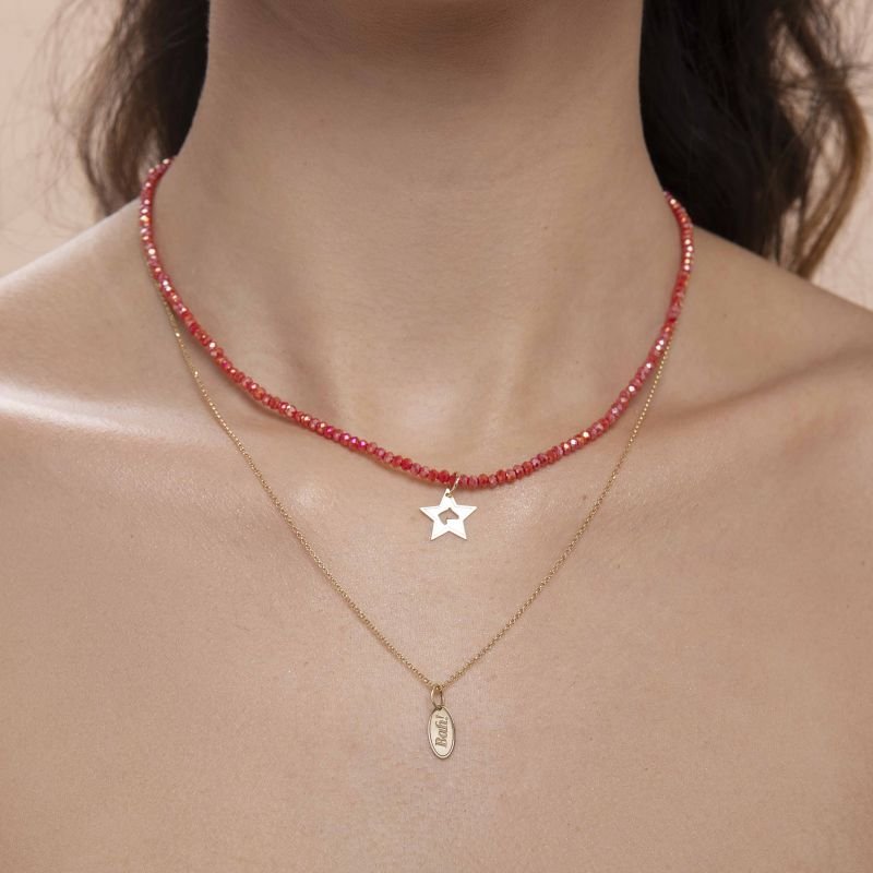 Pingente Estrela Desi em Ouro