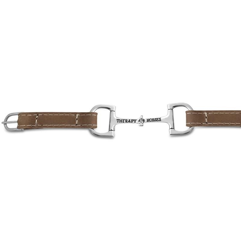 Pulseira Therapy4Horses - Couro Marron
